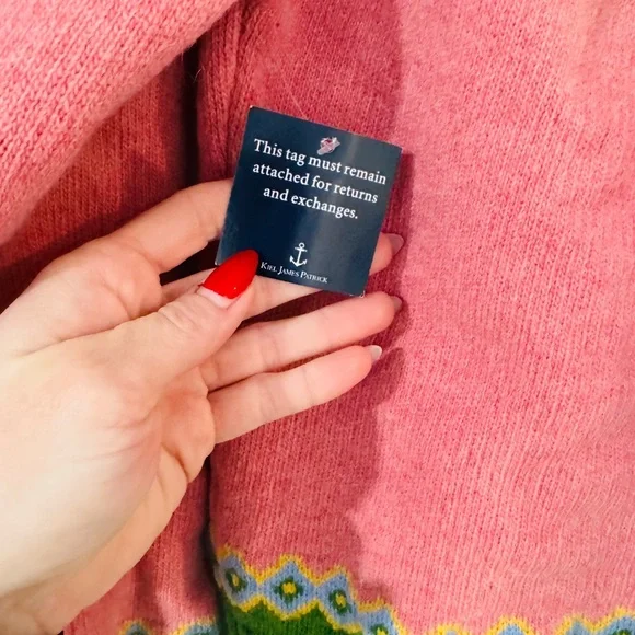 NWT Kiel James Patrick Fair Isle Irish Sweater Size M - Picture 5 of 6